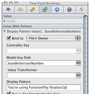 The bindings inspector
